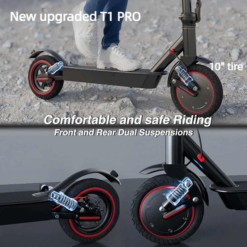 T1/T1 PRO Foldable E-Scooter with 350W Motor & 36V 10.4Ah Battery